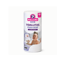 Toallitas para Bebé Pullcro Rollo 60 Unidades