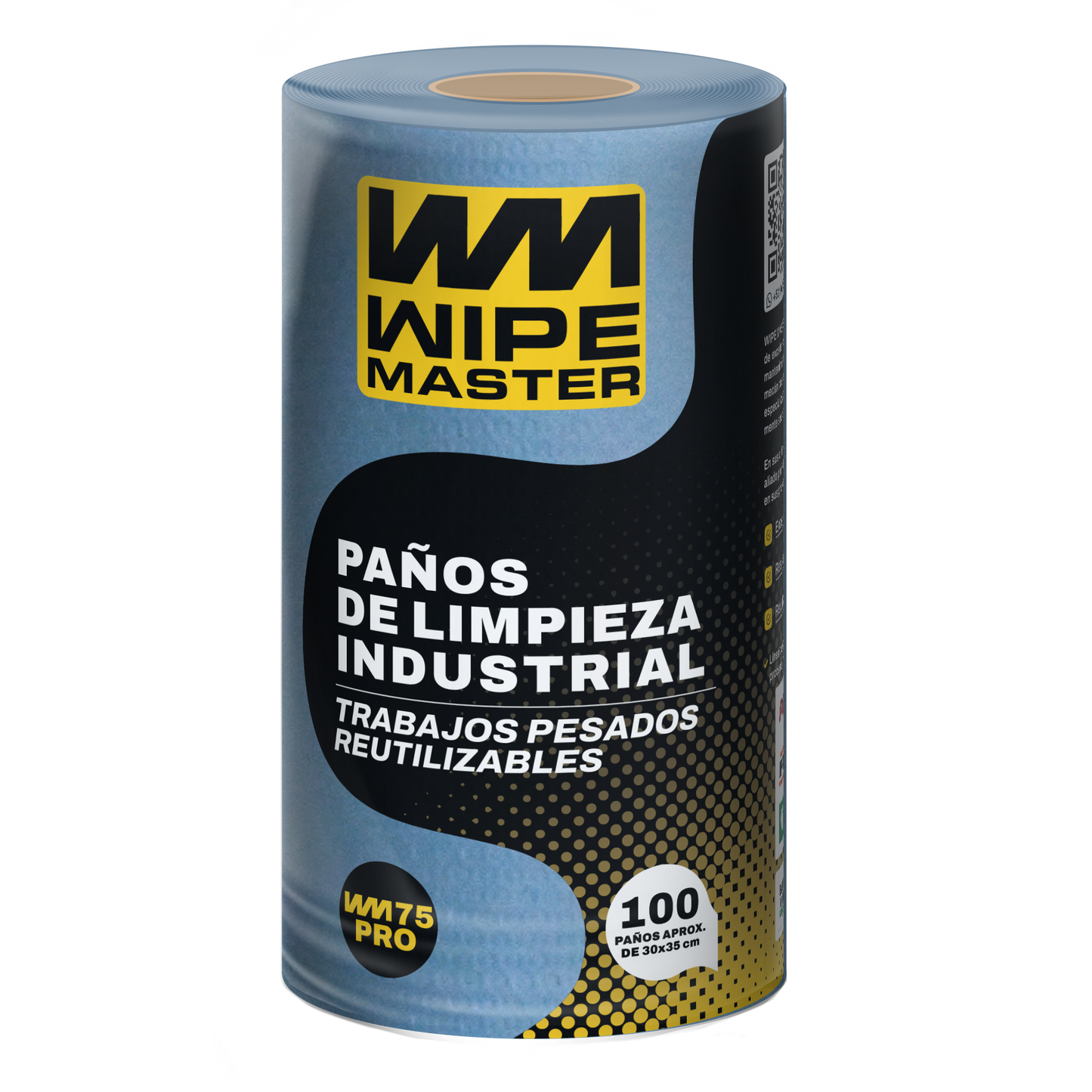 Paño de Limpieza Industrial  WM-75 Pro Rollo